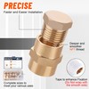 Ailbiuko 24 PCS Brass Hex Pipe Plug Fittings Kits 1/8"
