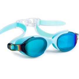 Dizokizo Swimming Goggles Anti-Fog UV Protection Clear Vision Waterproof Swim Goggles Adjustable for Adult Men Women