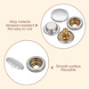 sourcing map 24 Set Leather Snap Fasteners Kit 17mm Metal