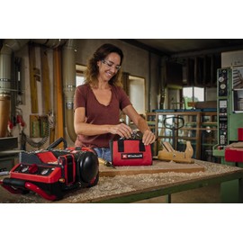 Original Einhell 10-Piece Compressed Air Set with Bag (Compressor Accessories, Includes 1x Adaptor Nozzle for Blow Gun, 1x Tyre Inflator Gauge, 8x Inflation Adapters with Accessory Bag)