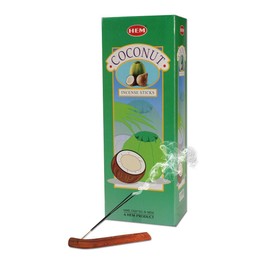 HEM/Hem: Coconut Hexa Pack/India/Incense/Incense/Stick/Hexagonal (Pack of 20) x 6 Boxes