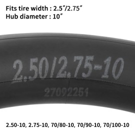 2.50-10 2.75-10 Inner Tube with Straight Valve Stem Compatible with CRF50 XR50 DRZ70 JR50 DRZ70 PW50 Razor MX650 MX500 Mini Pit Dirt Bikes