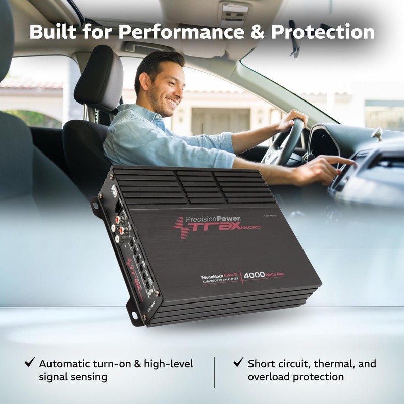 Precision Power Trax Micro Monoblock Class D Car Stereo Amplifier