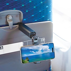 Etsumi VE-2491 Smartphone Holder, Travel, Smart Holder, Stand, Desktop Clamp, Silver