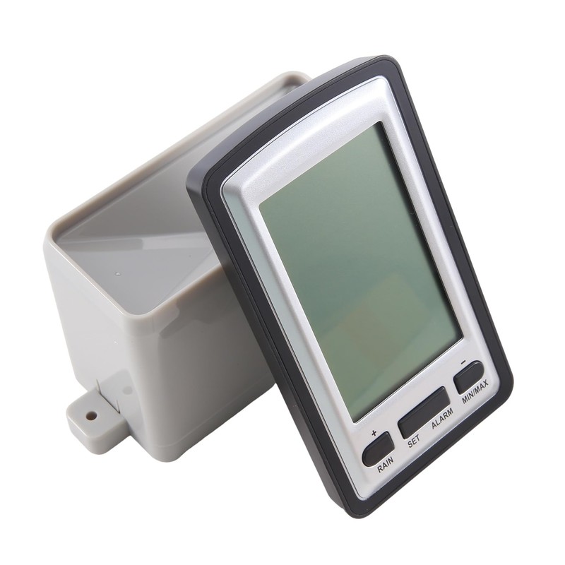 Roarrter Wireless Rain Meter Gauge Weather Station Indoor/Outdoor Temperature Recorder