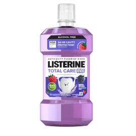 Listerine Smart Rinse Kids Alcohol-Free Anticavity Fluoride Mouthwash for Cavity Protection, Berry Splash Flavor, 500 mL
