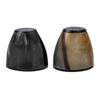 Creative Co-Op, Black, Horn Salt and Pepper Shakers, Set of