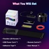 15inx4in Devil Eyes Light for Cars, Programmable LED Eyes, Flexible