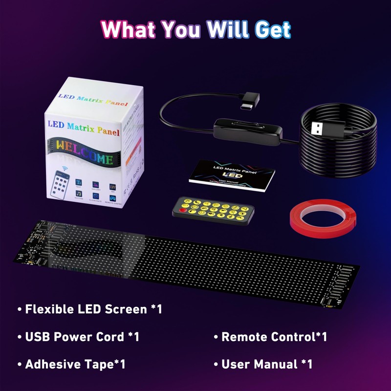 15inx4in Devil Eyes Light for Cars, Programmable LED Eyes, Flexible