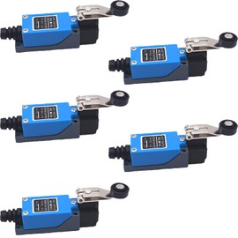 5PCS ME-8104 Momentary Limit Switch Travel Switch,Yusheng Adjustable Roller Lever Arm arduino Limit Switch NC-NO CNC Mill Laser Plasma Router (5PCS, ME-8104 Adjustable Lever Arm)