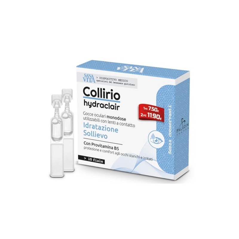 Sanavita Sanavita Collirio Monodose - 10 fiale. 0,35 ml