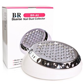 BRBLUERISE Nail Dust Collector+1 Filter 40W Turbo Vacuum No Fan Cleaner 5200RPM Suction Stronger Strong Power Professional Nail Art Salon Dust Collector Machine For Acrylic Nails