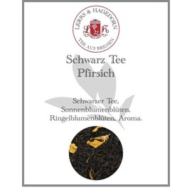 Lerbs & Hagedorn, Black Tea Peach | 250g (Approx. 20 Litres) Sunflower Blossoms