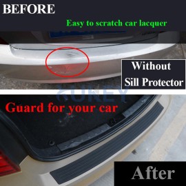 Xukey 90cm Universal Car Rear Trunk Sill Bumper Guard Protector Rubber Pad Cover Strip
