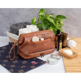 Toiletry Bag for Men with Pack Pouch | Toiletries Bag Organiser | Multiple Compartments | Men's Wash Bag for Toiletries, Cosmetics Travel Kits | Gift for Men