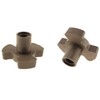 E-outstanding 2Pcs 17mm Microwave Oven Turntable Roller Guide Support Coupler