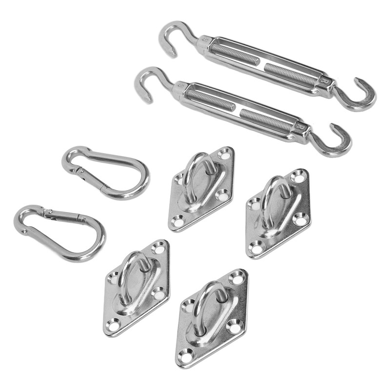 Sun Shade Sail Hardware Kit Sturdy Structure Stainless Steel Sunshades
