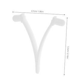 BESPORTBLE 1set Pool Cleaning V Clips Durable Handle Clips for Skimmer Nets Easy to Install Replacement Parts for Vacuum Head and Telescopic Rods Compatible with Standard Pool Poles 8pcs