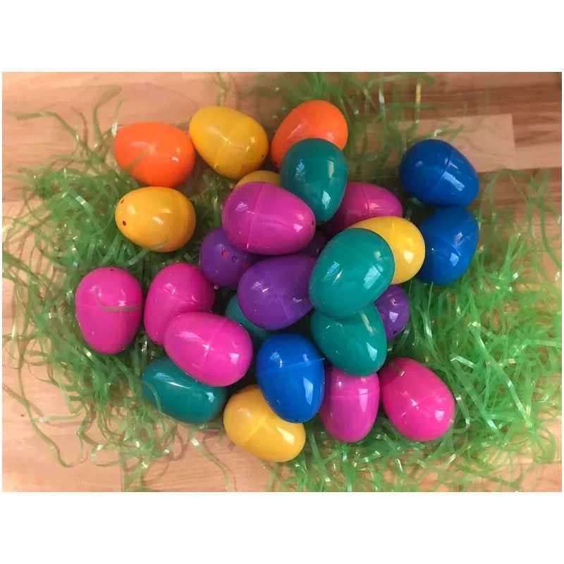 ReedyRiverCreations Pre-filled Easter Eggs Egghunt, candy-filled eggs Starbursts and Skittles