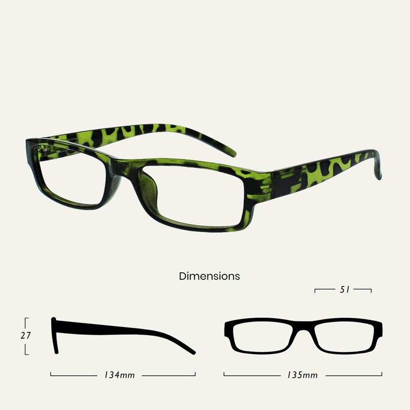 Die Lesebrille Unternehmen Grün Lila Schwarz Braun Leser Wert 4er-Pack