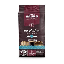 Caffe Mauro - 100% Arabica Blend Ground - Dolce e Fruttato - 250g (8.8oz)