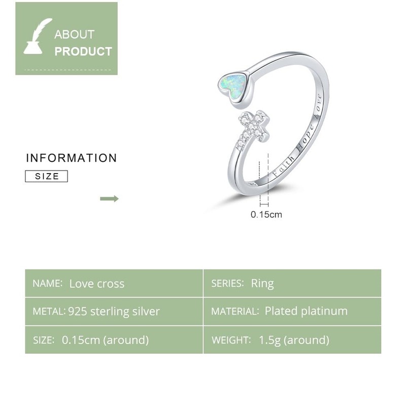 VOROCO 925 Sterling Silver Adjustable Ring Open Trendy Statement Ring