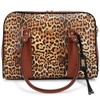 Badgley Mischka Women's Leopard Travel Tote Weekender Duffle Bag