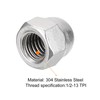 uxcell 1/2-13 Acorn Cap Nuts,25pcs - 304 Stainless Steel Hardware