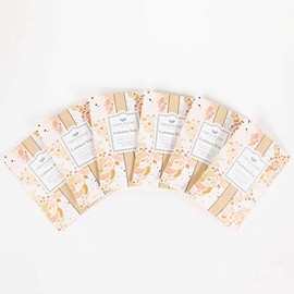 Greenleaf -Pack of 6 CASHMERE KISS- Scented Sachet Bag, Drawer Fragrance Wardrobe Air Room Freshener for Bedroom Bathroom Car - Notes of Citrus,Jasmine,Rose,Vanilla,Patchouli,Musk