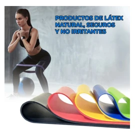 Kit De 5 Bandas Ligas De Resistencia Piernas Ejercicio Yoga Ele-Gate