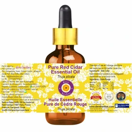 dève herbes Pure Red Cidar Essential Oil (Thuja plicata) with Glass Dropper Natural Therapeutic Grade Steam Distilled 100ml (3.38 oz)