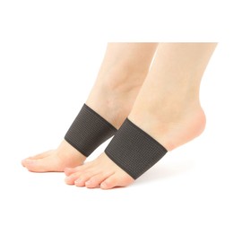 Carerac Flat Foot Supporter, Arch Supporter, Plantar Fasciitis, Standing Work, Running, Climbing, Standing Work, Sports, Antibacterial, Odor Resistant, Unisex, Size L