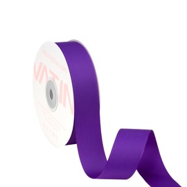 VATIN 25 mm Purple Grosgrain Ribbon 23 Metres Perfect for Wedding Decor, Wreath, Baby Shower,Gift Package Wrapping and Other Projects