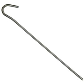 W4 Steel Tent Pegs - Silver, 9 Inch
