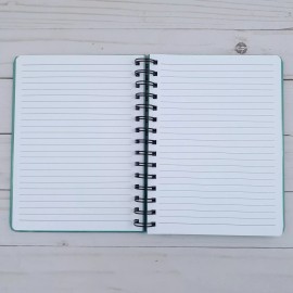 Greatworks Journal Notepad Notebook Floral Flowers Lined Sheets 6x8 in Elastic Closure