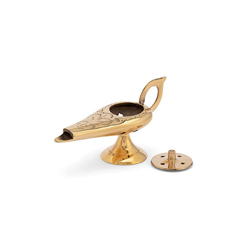 NKlaus Aladin 2732 Incense Burner Solid Brass Gold Incense Burner