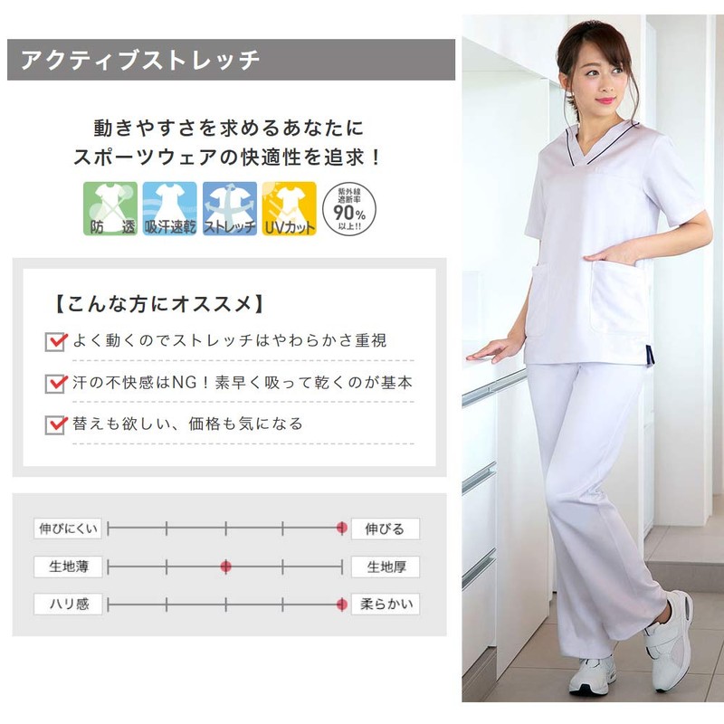 Nursery Basic Straight Pants, Anti-sheer, Stretch, Medical Nursing, Nursing, Lab