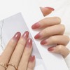 Sethexy Ballerina False Fingernails Pink Shiny Nails Stick On Ombre