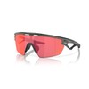 Oakley OO9403 Sphaera Polarized Rectangular Sunglasses, Matte Grey Smoke/Prizm Trail