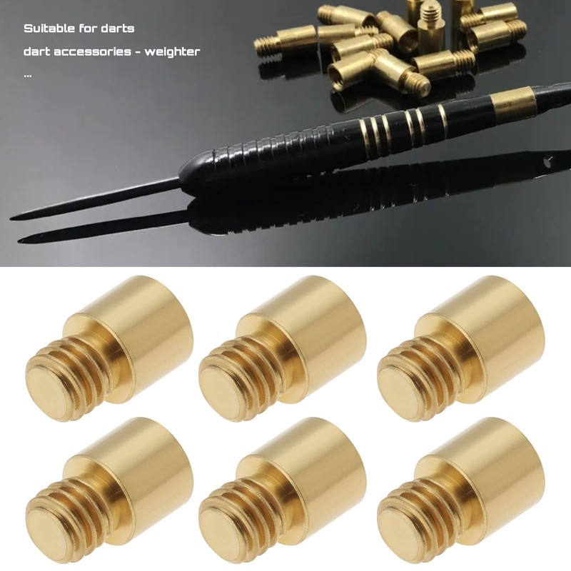 OTOTEC 12Pcs Dart Weights 9x5x5.8mm 1 Grams Brass Dart Weights