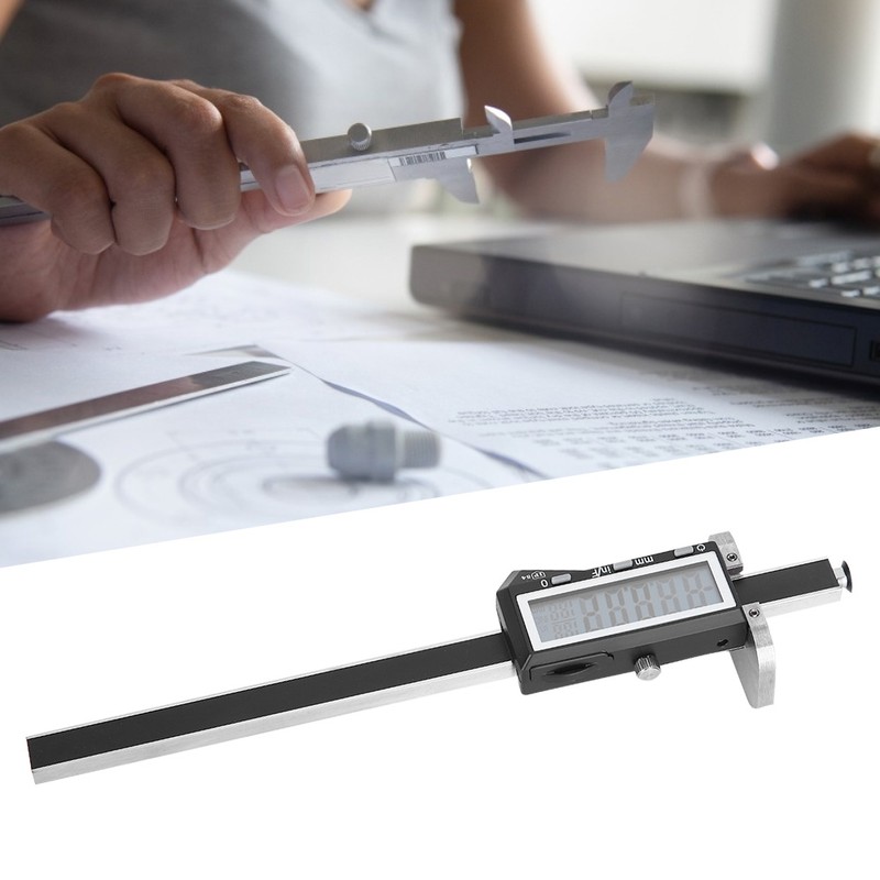 Digital Vernier Caliper Electronic Parallel Scribing Measuring Tool Stainless Steel