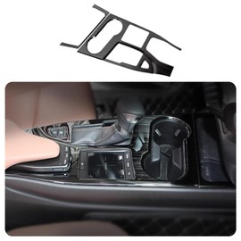 KELEIMAI Car Accessories Fit for Lexus UX 200 250h UX200 UX250h 2019-2022 Gear Shift Knob Console Panel Trims Cover (Brushed Black) 3PCS Stainless Steel