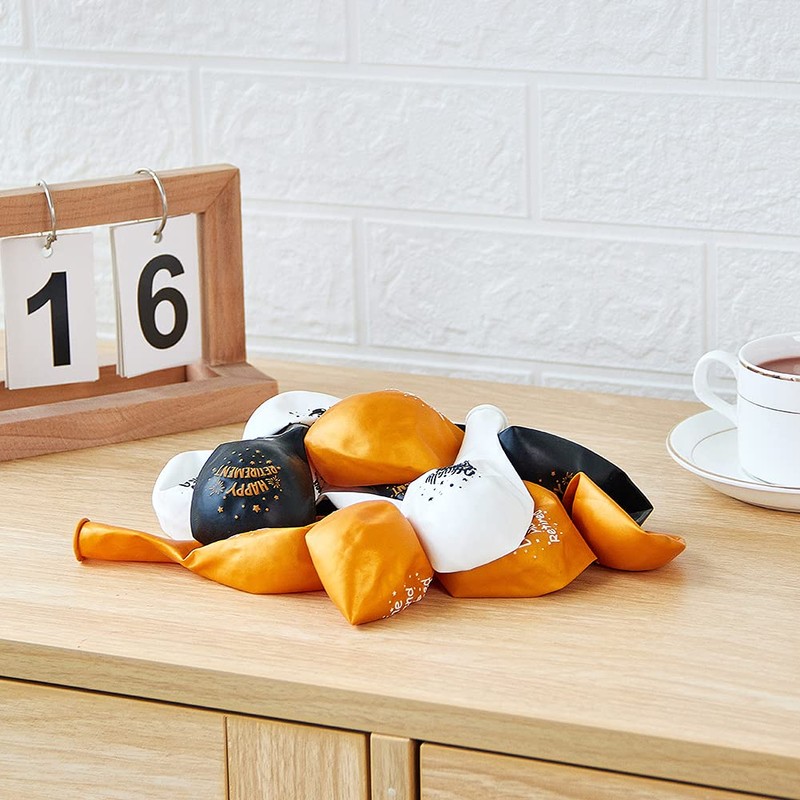 SUNBEAUTY 18 Pcs Happy Retirement Balloons With Pattern 12 Inch