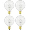 EFP Replacement Bulb for Large Scentsy Plug in Nightlight Wax Warmers and Diffusers | 25 Watt, 120 Volt Dimmable Bulb with an E12 Candelabra Screw-in Base - Includes 4 Bulbs