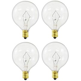 EFP Replacement Bulb for Large Scentsy Plug in Nightlight Wax Warmers and Diffusers | 25 Watt, 120 Volt Dimmable Bulb with an E12 Candelabra Screw-in Base - Includes 4 Bulbs