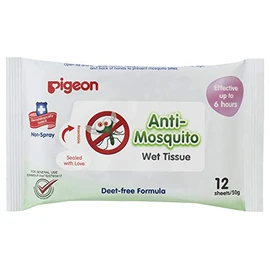 Pigeon Anti Mosquito Wipes, 12 Count