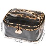 3pcs Makeup Bag Set Leopard Print Large Capacity Portable Waterproof