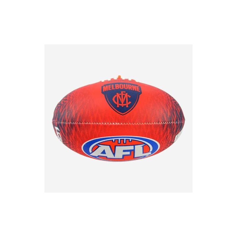 Melbourne Demons AFL Footy Aura Synthetic Football Size 3