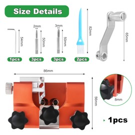 Faankiton Portable Chainsaw Sharpening Tool, Chainsaw Sharpening Kit, Chainsaw Chain Sharpening Jig, Portable Manual Chain Saw Sharpener, Hand Crank Chainsaw Chain for All Chainsaws and Electric Saws