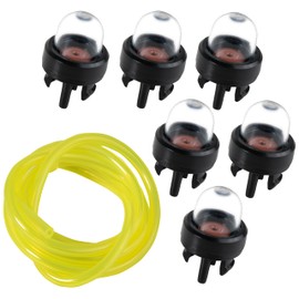 DemJamr 6 PCS 503936601 Primer Bulb with Fuel Lines for Chainsaw Trimmer Blower Brushcutter, Fits Husqvarna Chainsaw 235 236 240 340 345 350 353 440 445 450 Rancher 460 Blower 125B 125BVX 225BX